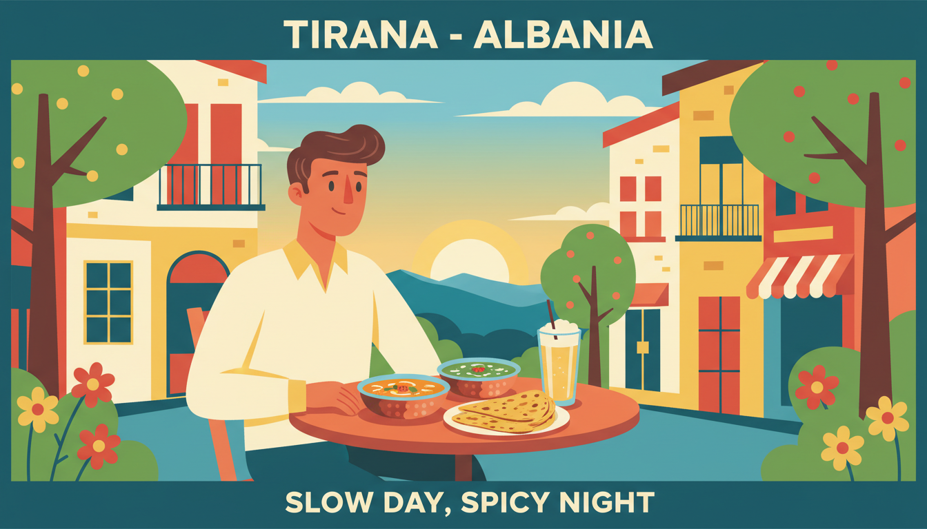 Tirana — Day 4: A Rest Day, Groceries, and Indian Comfort Food