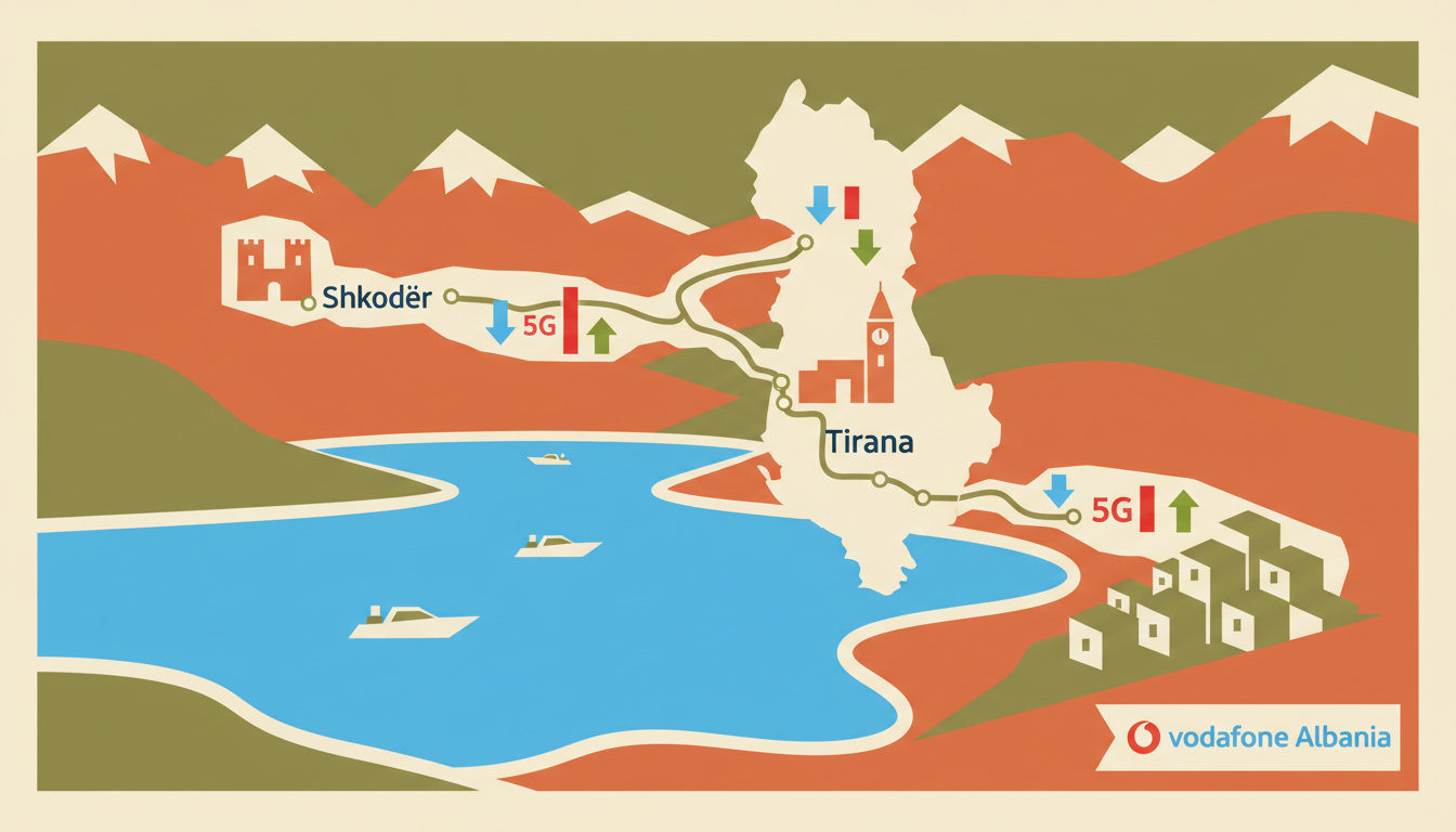 Vodafone Albania eSIM Tested — 17 Locations From Shkodër to Berat