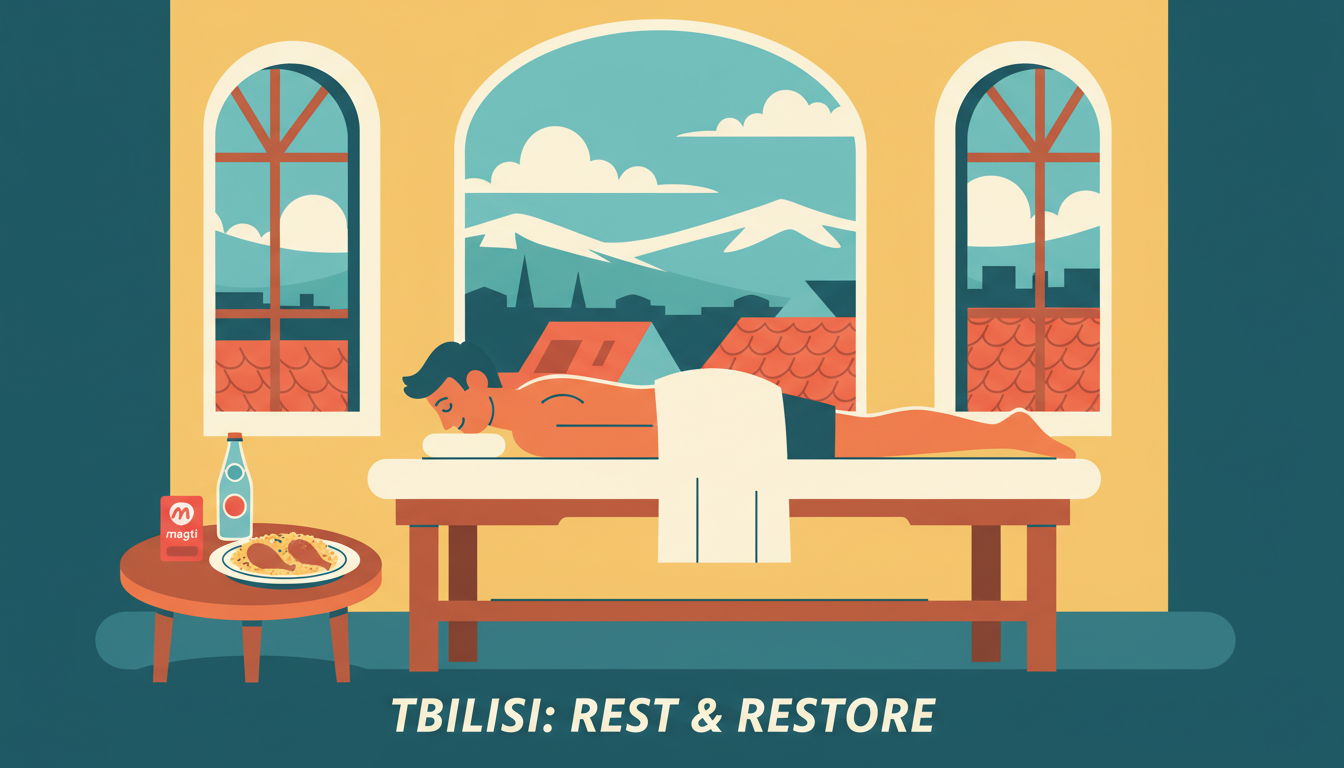 Tbilisi — Day 14: Rest, Recharge, and a Well-Earned Massage
