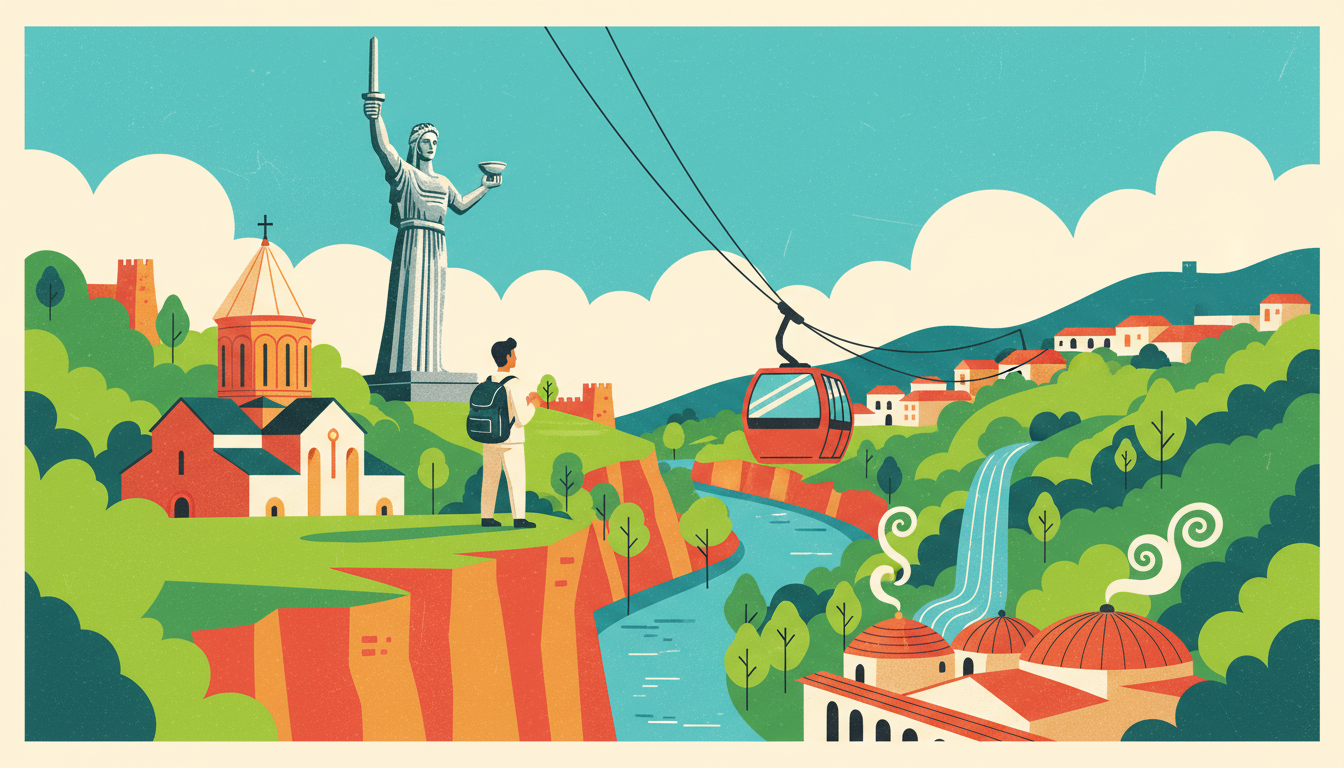 Tbilisi — Day 3: The Mother of Georgia, a Secret Garden, and Sulfur That Humbled Me