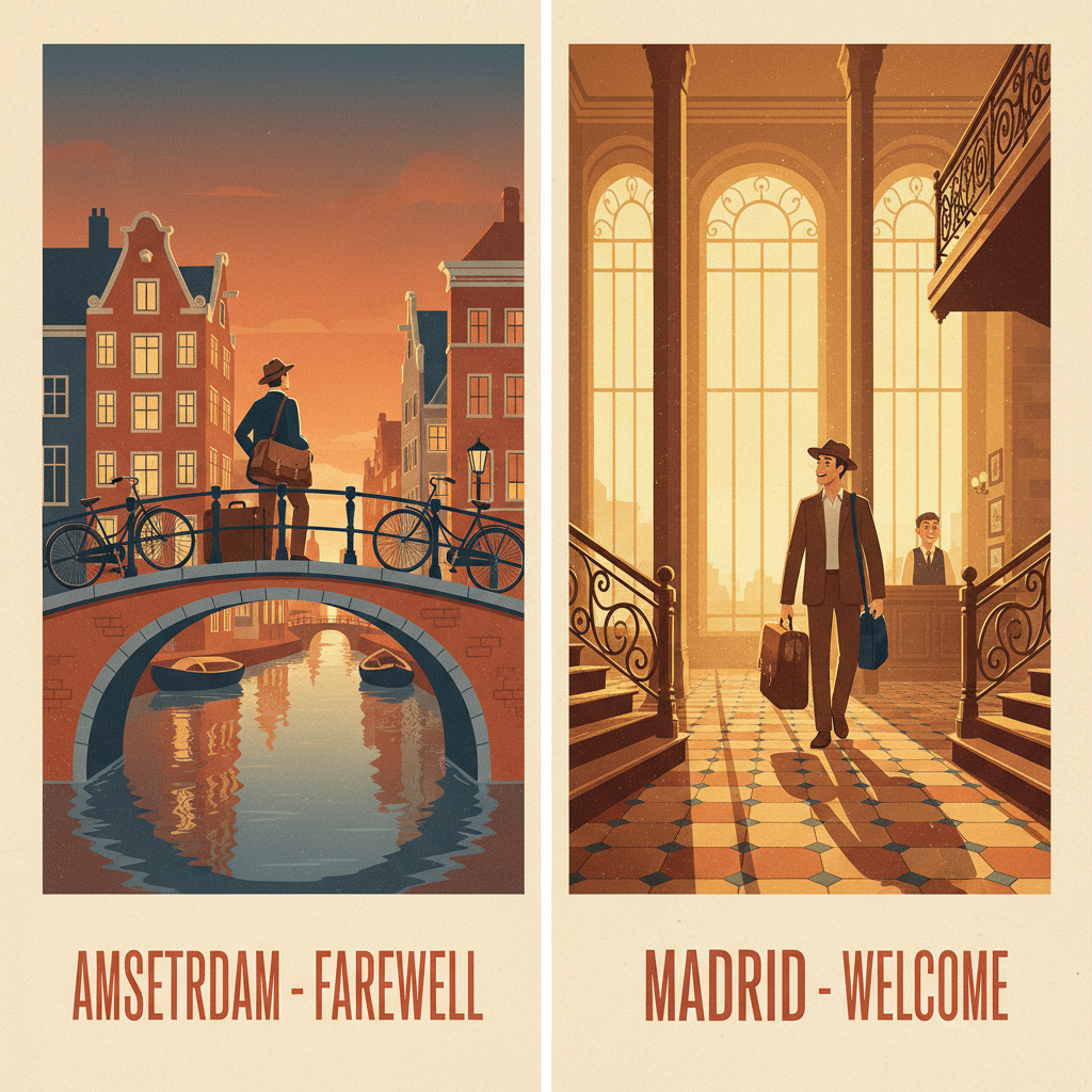 Transition — Amsterdam to Madrid: The Adventure Resumes