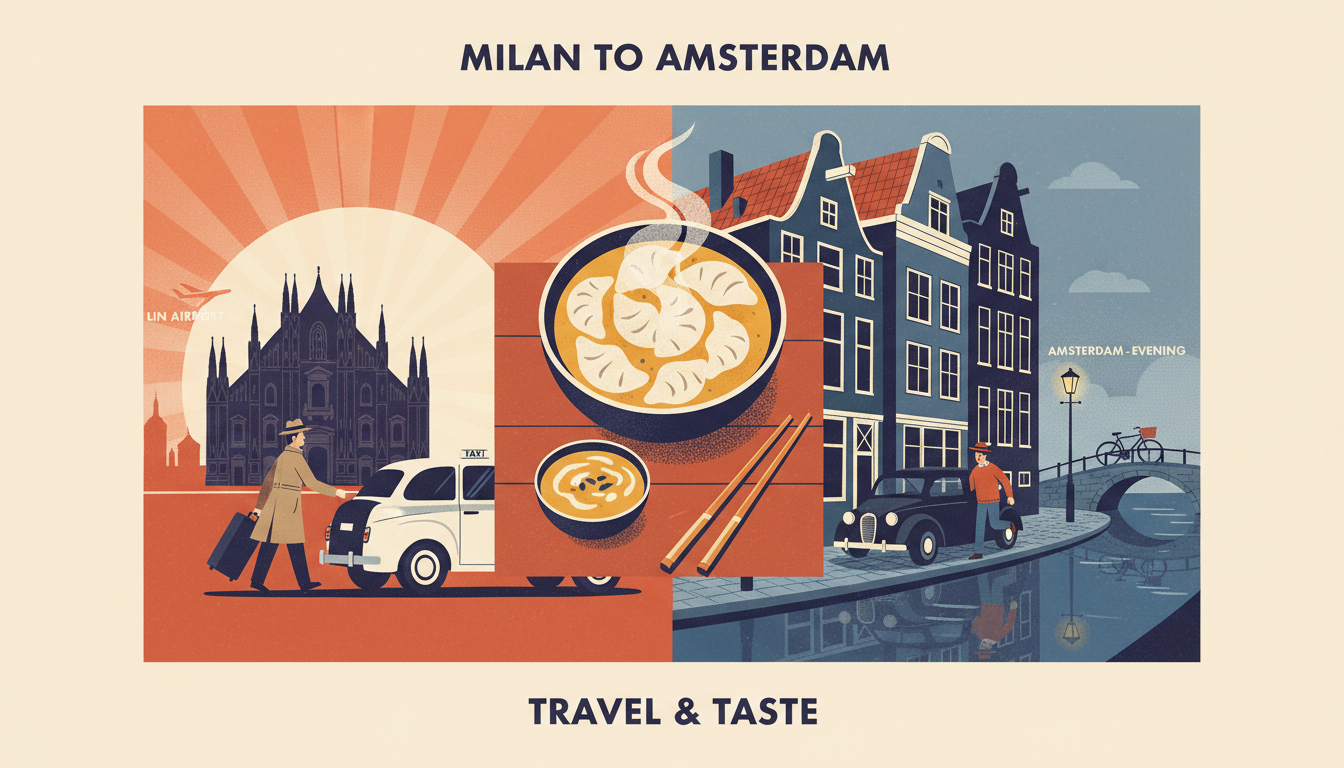 Transition — Milan to Amsterdam: LIN, AMS, and Nepalese for Two